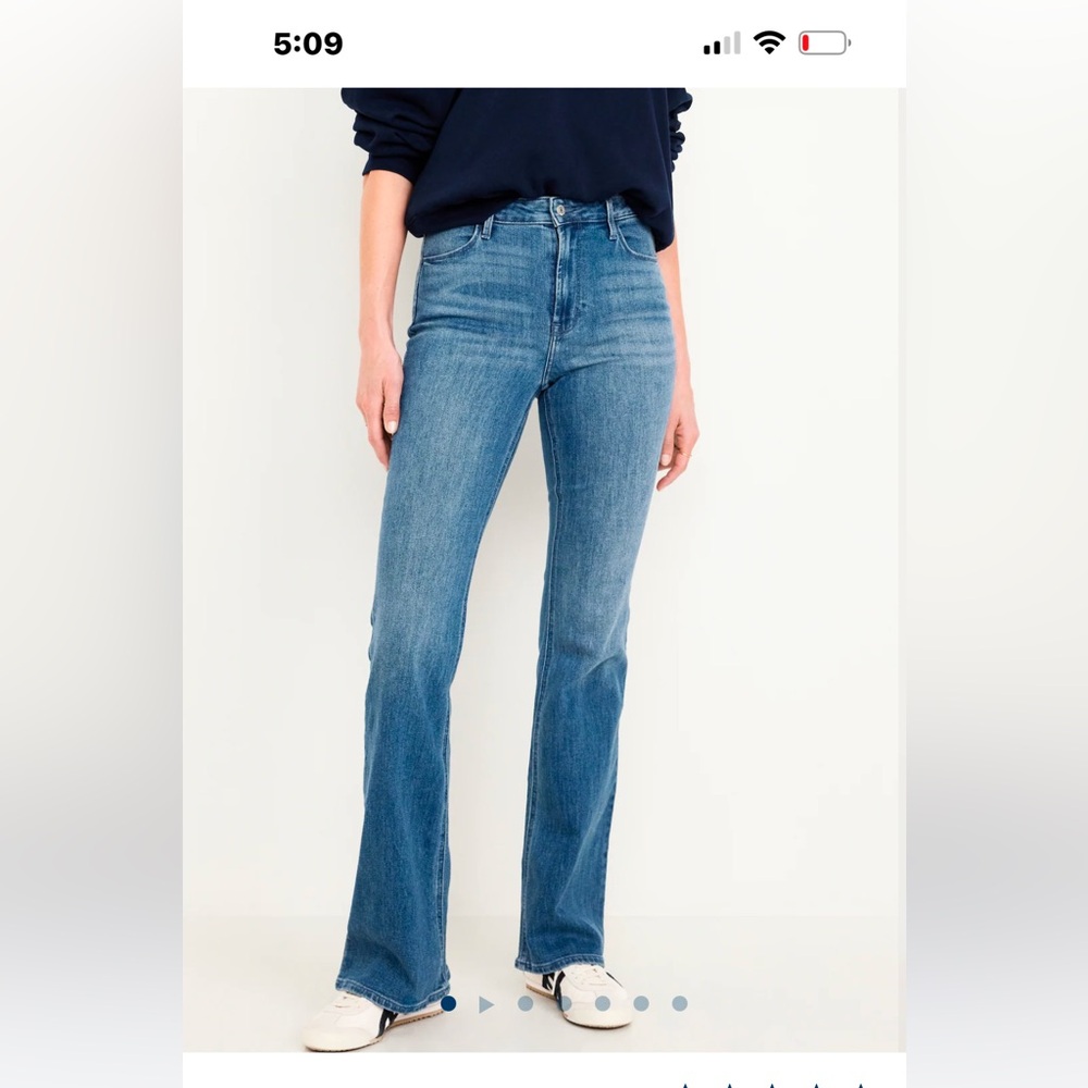 High-Waisted Wow Flare Jeans size 6